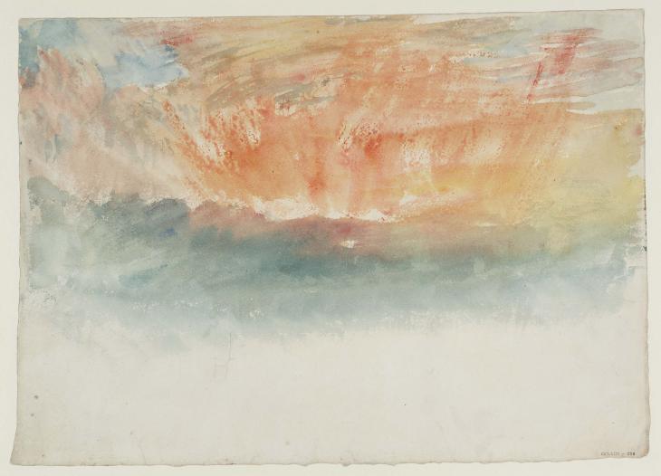 Joseph Mallord William Turner, ‘Clouds at Sunset’ c.1823-30