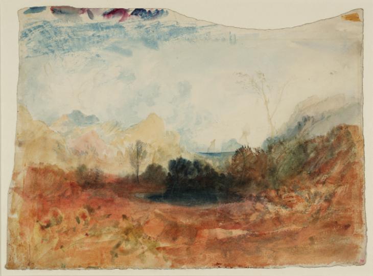 Joseph Mallord William Turner, ‘An ?Italian Landscape with Rocks and Trees’ c.1820-30