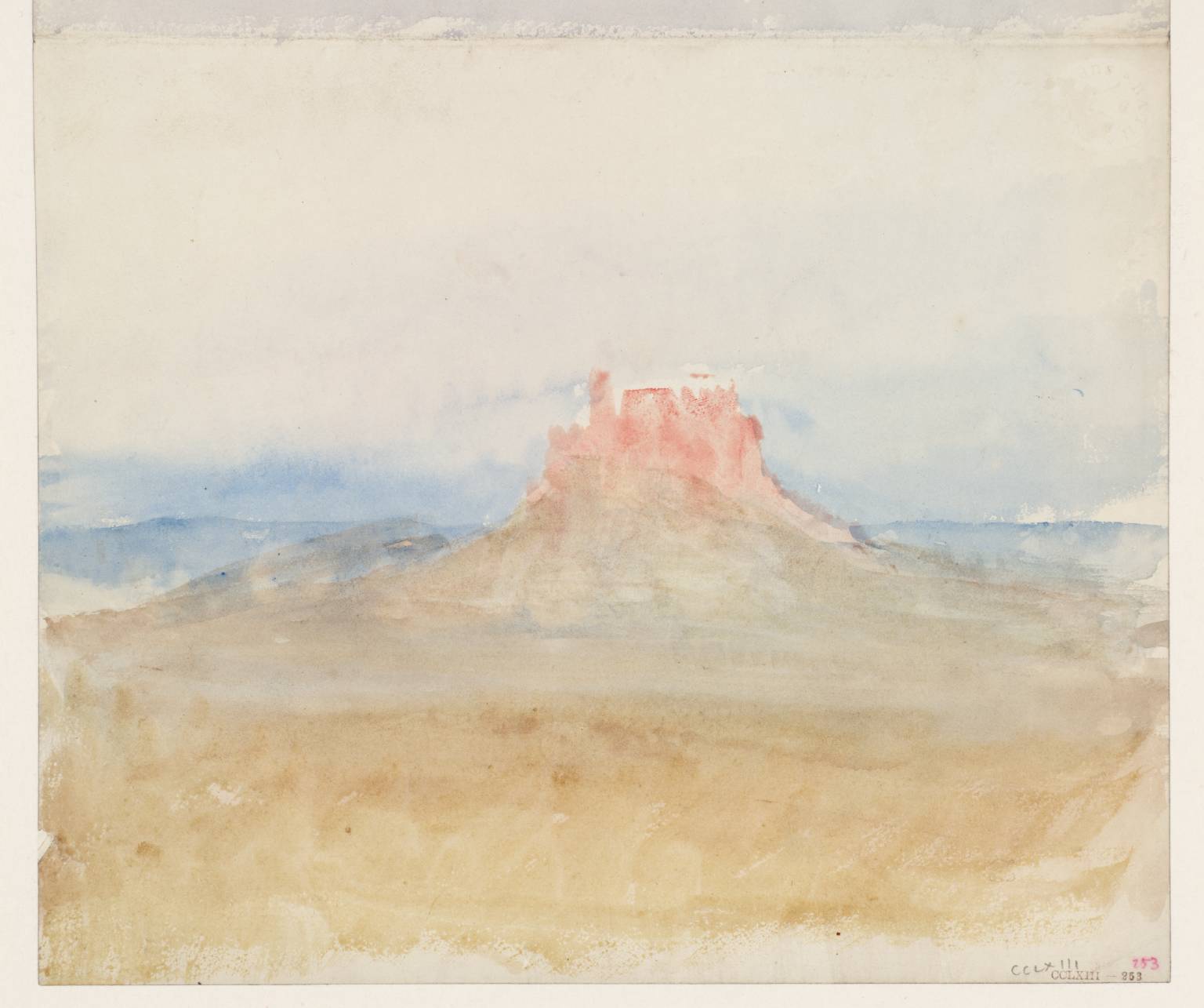 ‘Athens: the Acropolis’, Sketch for Illustration to Byron