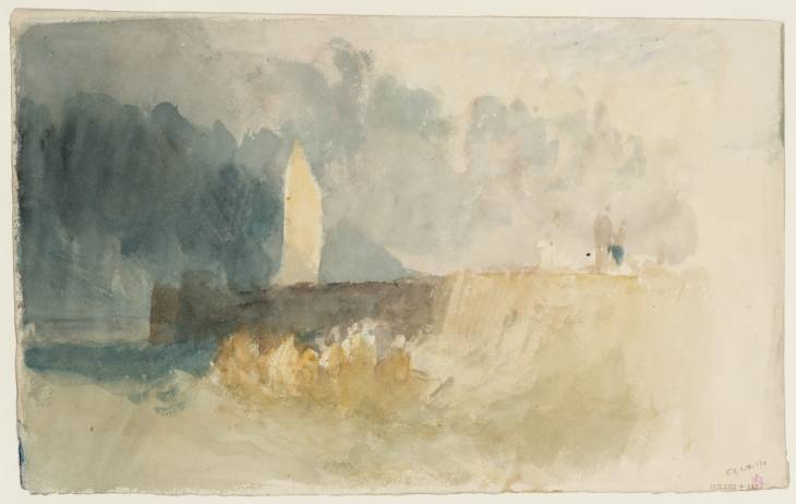 Joseph Mallord William Turner, ‘Boats off a Jetty; Colour Study’ c.1822-8
