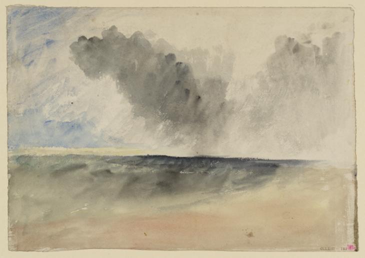 Joseph Mallord William Turner, ‘Bay on the Coast with Stormy Sky, possibly Ramsgate’ c.1822-8