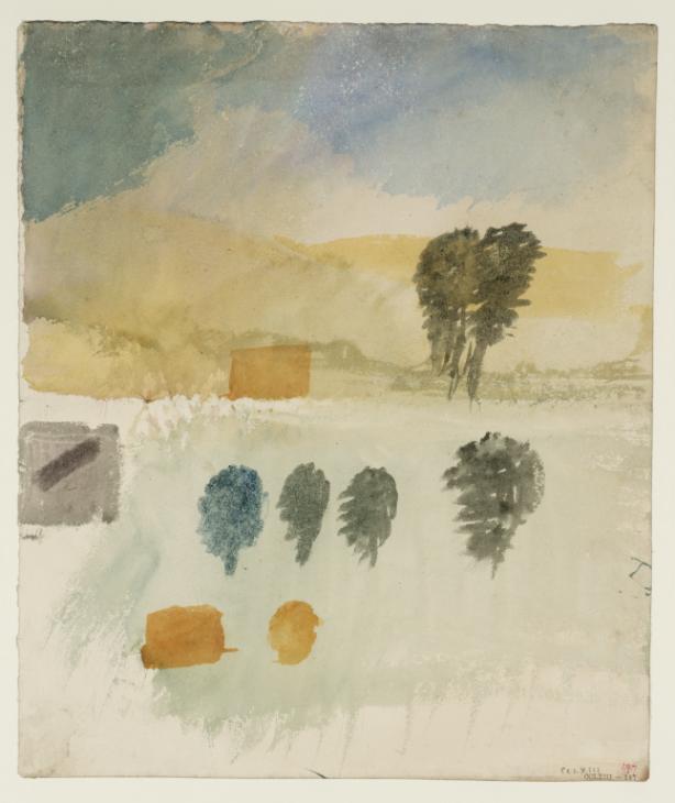 Joseph Mallord William Turner, ‘Hills and Trees: ?A Paper Test’ c.1820-30