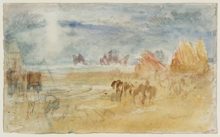 Joseph Mallord William Turner, ‘Sand-Landing by Moonlight on the North Devon or Cornish Coast’ c.1823
