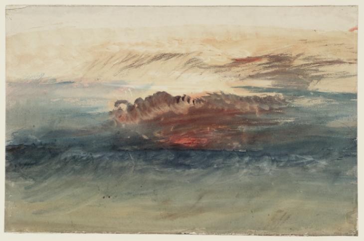 Joseph Mallord William Turner, ‘Sunset behind Clouds over the Sea’ c.1823-6