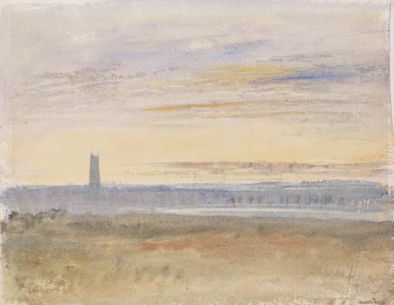 Joseph Mallord William Turner, ‘Gloucester Cathedral ('Boston Stump' or 'The Hare')’ c.1823-6