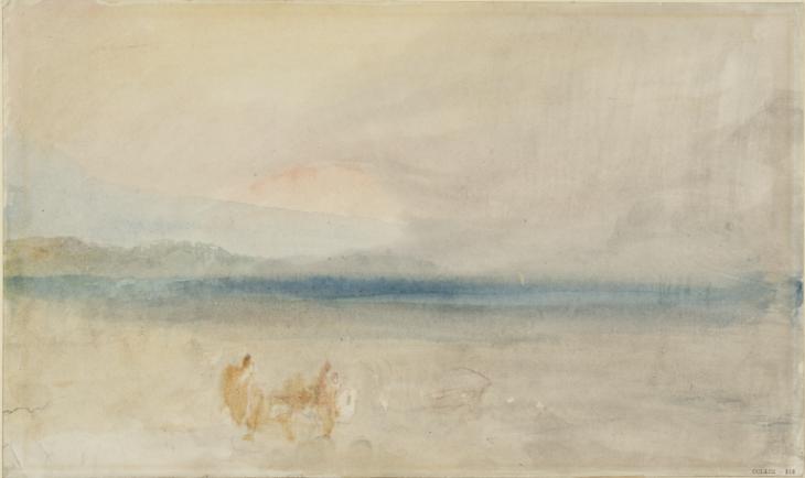 Joseph Mallord William Turner, ‘Coastal Terrain and Figures’ c.1820-30