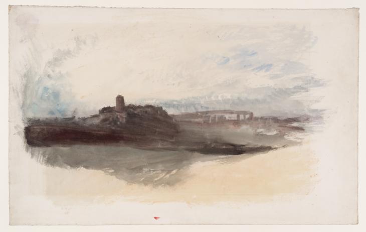Joseph Mallord William Turner, ‘A Tower against a Dawn Sky, Possibly in the Italian Campagna’ c.1825-7