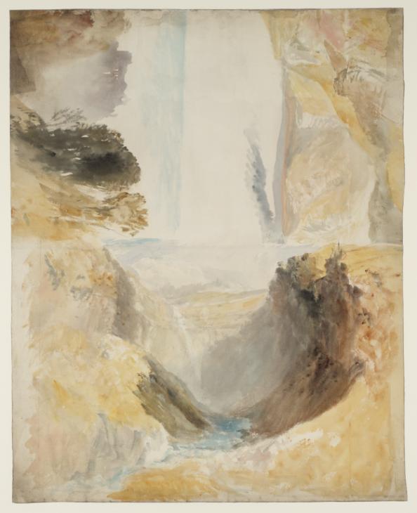 Joseph Mallord William Turner, ‘Three Colour Studies: Hardraw Force, Barnard Castle and Hall Beck Gill’ c.1816-18