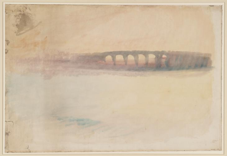 Joseph Mallord William Turner, ‘A Bridge and its Reflection’ c.1820-40