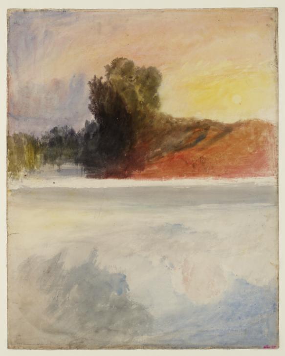 Joseph Mallord William Turner, ‘Trees by Water at Dawn or Sunset’ c.1820-40