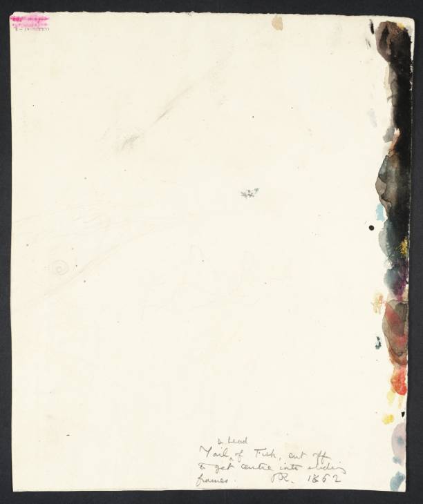 Joseph Mallord William Turner, ‘Tail and Head of a Fish; Colour Trials’ c.1822-4