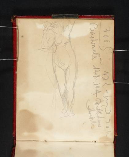 Joseph Mallord William Turner, ‘Nude Figure Study’ c.1830-1