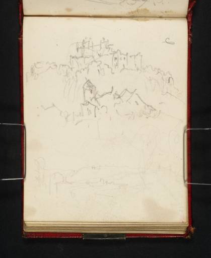 Joseph Mallord William Turner, ‘A Castle, Perhaps Penrith; a Cumbrian Church and a View of Walton, Cumbria’ 1831