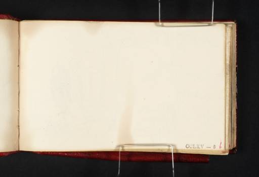 Joseph Mallord William Turner, ‘Blank’ c.1831 (Blank right-hand page of sketchbook)