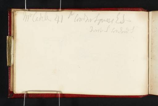 Joseph Mallord William Turner, ‘Inscription: Robert Cadell's Address’ 1831