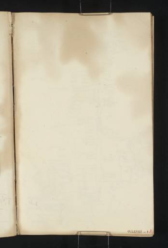 Joseph Mallord William Turner, ‘Small Sketch of a ?Lighthouse’ 1834 (Blank right-hand page of sketchbook)