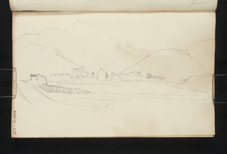 Joseph Mallord William Turner, ‘?Tweed Bridge and Innerleithen Toll House with Lee Pen Beyond’ 1834