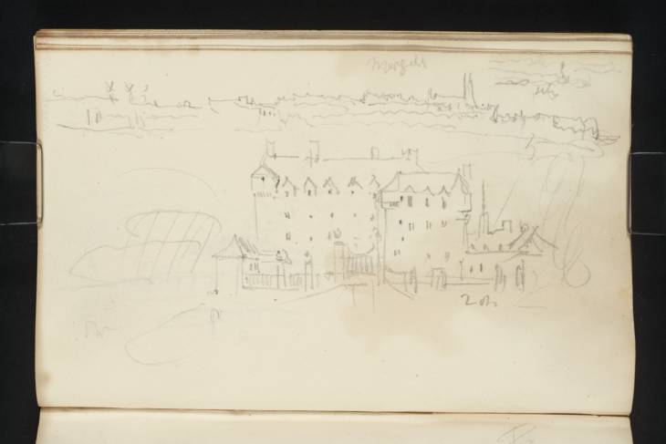 Joseph Mallord William Turner, ‘Traquair House, Innerleithen; and Margate from the Sea’ 1834