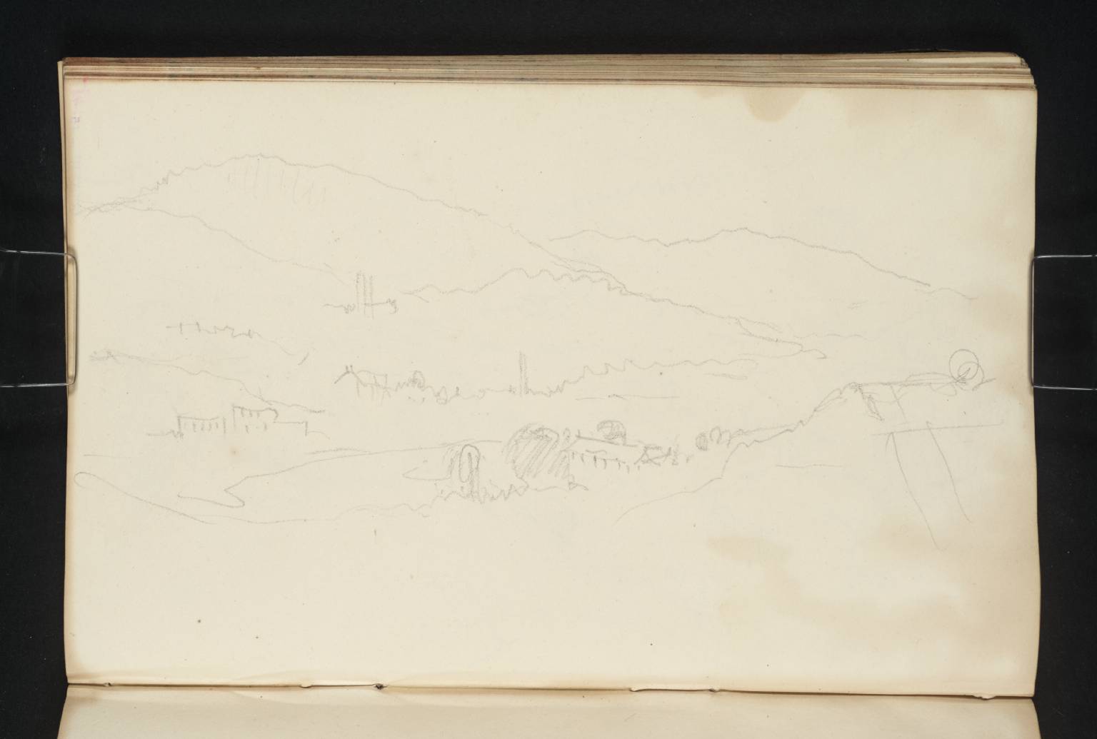 Galashiels with Gala Hill and Meigal Hill