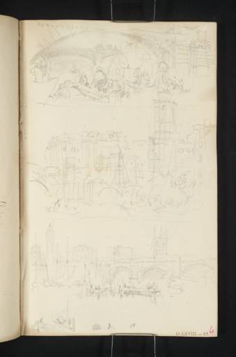 Joseph Mallord William Turner, ‘Three Sketches at London Bridge’ 1834