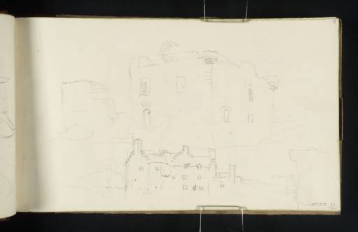 Joseph Mallord William Turner, ‘Craignethan Castle, Lanarkshire: Tower House and Andrew Hay's House’ 1834
