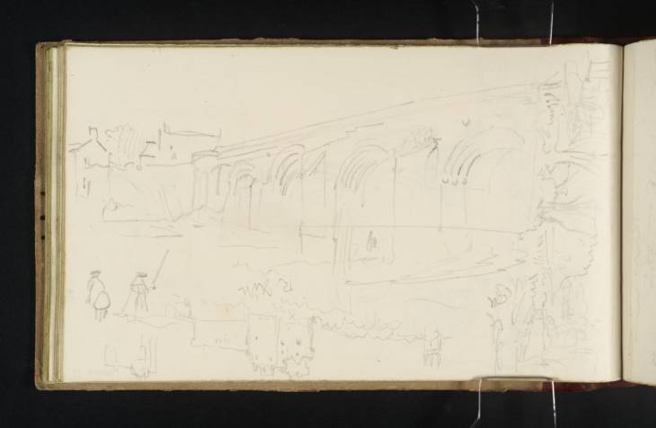 Joseph Mallord William Turner, ‘Fishing under the Bothwell Bridge on the River Clyde, Lanarkshire; and Other Sketches’ 1834