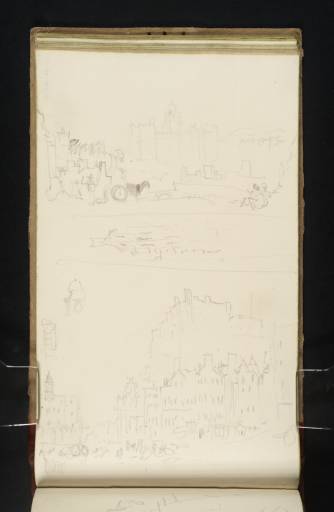 Joseph Mallord William Turner, ‘Heriot's Hospital; and Edinburgh Castle from the Grassmarket’ 1834