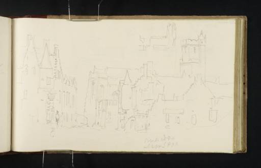 Joseph Mallord William Turner, ‘Castle Wynd, Argyll's Lodging, Mars Work and the Parish Church, Stirling’ 1834