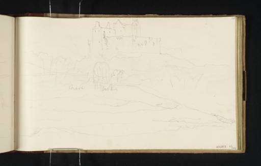 Joseph Mallord William Turner, ‘Doune Castle and the 'River Teith' from the South-West; and a Distant Town’ 1834