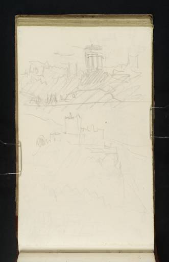 Joseph Mallord William Turner, ‘Stewart Monument, Calton Hill; and Castle Campbell, Dollar’ 1834