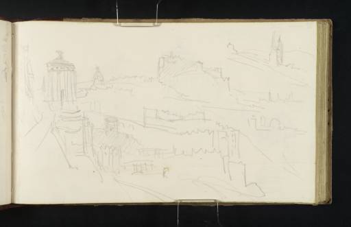 Joseph Mallord William Turner, ‘View of Edinburgh, from the Stewart Monument, Calton Hill’ 1834
