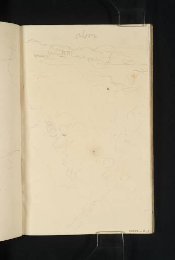 Joseph Mallord William Turner, ‘Mountain Valley, ?Glen Croe; and Houses Near a Loch’ 1831