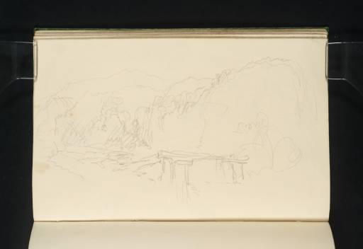 Joseph Mallord William Turner, ‘Footbridge over the Achray Water, Trossachs’ 1831