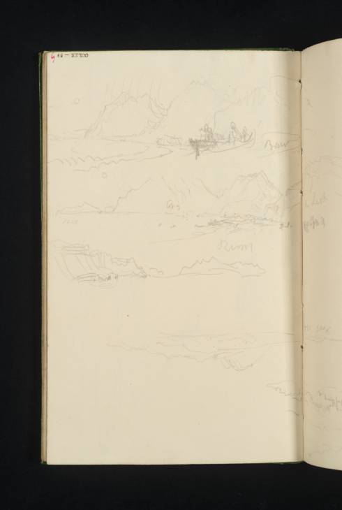 Joseph Mallord William Turner, ‘Sketches of the Head of Loch Scavaig and Rum from Camasunary Bay’ 1831