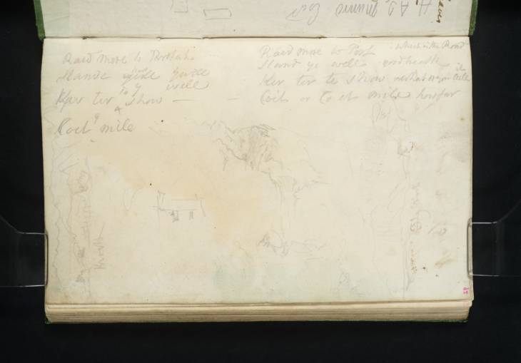Joseph Mallord William Turner, ‘Arklet Falls, Inversnaid; Knock Castle, Skye, and a Coastline’ 1831