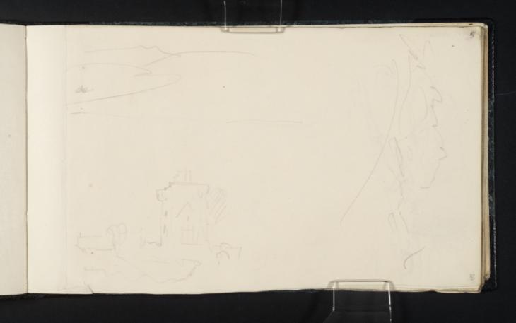 Joseph Mallord William Turner, ‘Burleigh Castle, Milnathort; Loch Leven and the Lomond Hills from Milnathort’ 1834