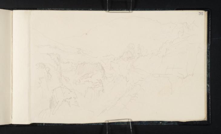 Joseph Mallord William Turner, ‘Pass of Leny with the Falls of Leny and Ben Ledi’ 1834