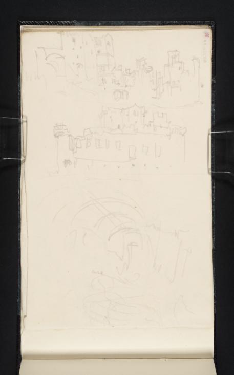 Joseph Mallord William Turner, ‘Sketches of Castle Campbell, Dollar’ 1834