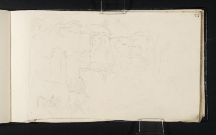Joseph Mallord William Turner, ‘Bracklinn Falls and Bridge, North of Callander’ 1834
