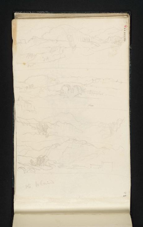 Joseph Mallord William Turner, ‘Bridge and Hills, ?Aberfoyle’ 1834