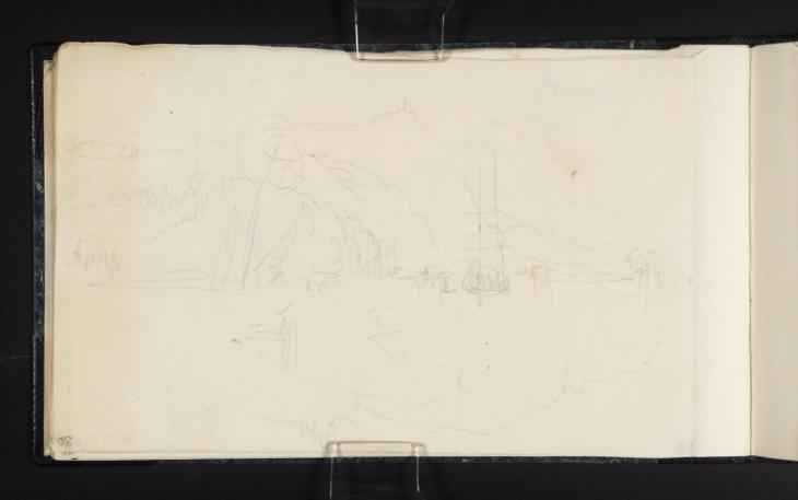 Joseph Mallord William Turner, ‘River Tay near Perth with Kinnoull Tower and Shipping’ 1834