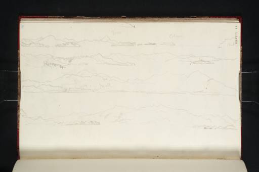 Joseph Mallord William Turner, ‘Sketches Looking South Down the Firth of Lorn and Towards Mull from the Firth of Lorn’ 1831