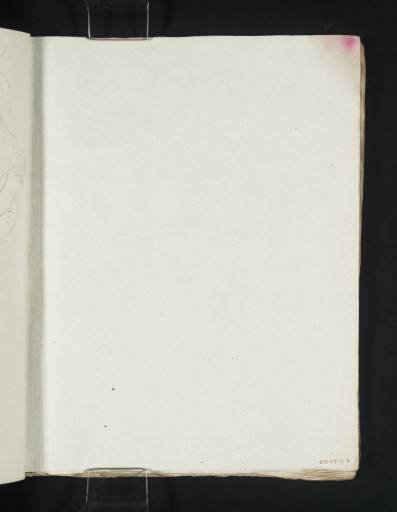 Joseph Mallord William Turner, ‘Blank’ c.1831 (Blank right-hand page of sketchbook)