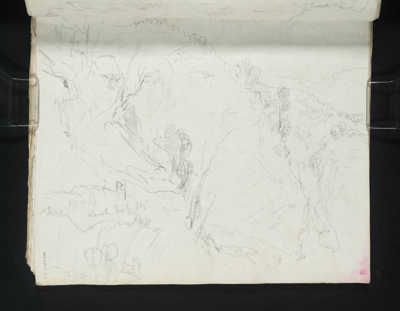 Foyers Lower Falls from the East; and a Sketch of Loch Ness
