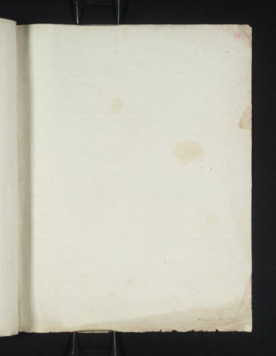 Joseph Mallord William Turner, ‘Blank’ c.1831 (Inside back cover of sketchbook)