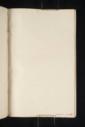 Joseph Mallord William Turner, ‘Blank’ c.1831 (Blank right-hand page of sketchbook)