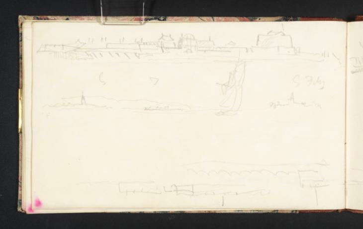 Joseph Mallord William Turner, ‘Shipping; Waterside Terrain’ c.1832