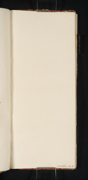 Joseph Mallord William Turner, ‘Blank’ c.1832 (Blank right-hand page of sketchbook)