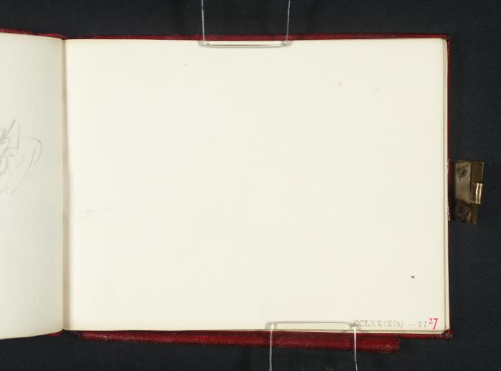 Joseph Mallord William Turner, ‘Blank’ c.1832 (Blank right-hand page of sketchbook)