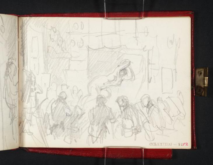 Joseph Mallord William Turner, ‘Life Drawing Class’ c.1835-40